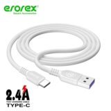 Erorex Fast Charging Cable 2.4A Output for Efficient Charging.