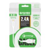 Erorex Fast Charging Cable 2.4A Output for Efficient Charging.